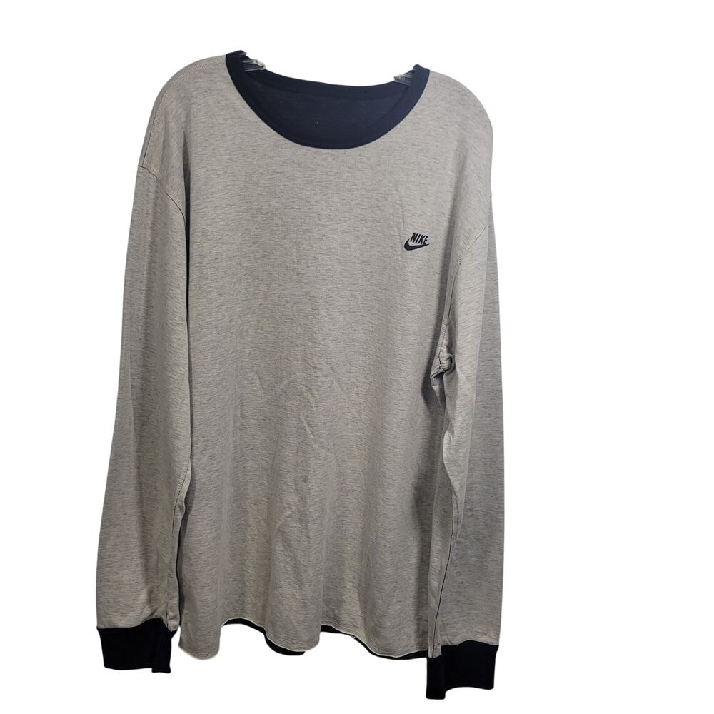 Nike Long Sleeve Reversible T-Shirt Black & Gray 10625-1220